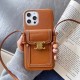 Celine Triomphe Luxury iPhone Case - Floral Jacquard Crossbody Phone Purse with Card Slot Celine Triomphe Luxury iPhone Case - Floral Jacquard Crossbody Phone Purse with Card Slot