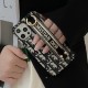 Dior Oblique Luxury iPhone Case - Signature Jacquard with Leather Wrist Strap Dior Oblique Luxury iPhone Case - Signature Jacquard with Leather Wrist Strap
