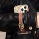 Gucci GG Supreme iPhone Case with Adjustable Leather Strap - Luxury Designer Protection Gucci GG Supreme iPhone Case with Adjustable Leather Strap - Luxury Designer Protection