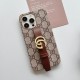Gucci GG Supreme iPhone Case with Adjustable Leather Strap - Luxury Designer Protection Gucci GG Supreme iPhone Case with Adjustable Leather Strap - Luxury Designer Protection