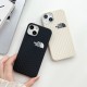 The North Face Luxury iPhone Case - Woven Texture with Logo (Black/Beige) The North Face Luxury iPhone Case - Woven Texture with Logo (Black/Beige)