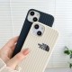 The North Face Luxury iPhone Case - Woven Texture with Logo (Black/Beige) The North Face Luxury iPhone Case - Woven Texture with Logo (Black/Beige)