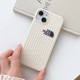 The North Face Luxury iPhone Case - Woven Texture with Logo (Black/Beige) The North Face Luxury iPhone Case - Woven Texture with Logo (Black/Beige)