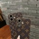 Louis Vuitton Luxury iPhone Case - Monogram Leather with Gold Frame (Classic Brown) Louis Vuitton Luxury iPhone Case - Monogram Leather with Gold Frame (Classic Brown)