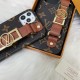 Louis Vuitton Luxury Wristlet iPhone Case - Permanent Monogram Strap (Gold LV Charm) Louis Vuitton Luxury Wristlet iPhone Case - Permanent Monogram Strap (Gold LV Charm)