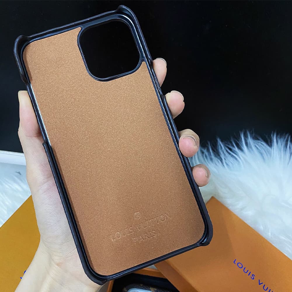 Louis Vuitton Luxury Wristlet iPhone Case - Permanent Monogram Strap (Gold LV Charm) Louis Vuitton Luxury Wristlet iPhone Case - Permanent Monogram Strap (Gold LV Charm)