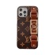 Louis Vuitton Luxury Wristlet iPhone Case - Permanent Monogram Strap (Gold LV Charm) Louis Vuitton Luxury Wristlet iPhone Case - Permanent Monogram Strap (Gold LV Charm)