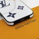 Louis Vuitton Luxury iPhone Case - Floral & Pearl Accent with Crystal Frame (White/Blue/Orange) Louis Vuitton Luxury iPhone Case - Floral & Pearl Accent with Crystal Frame (White/Blue/Orange)