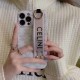 Celine Luxury iPhone Case - Triomphe Pattern with Leather Wrist Strap & Ring Stand (TPU Protective Case) Celine Luxury iPhone Case - Triomphe Pattern with Leather Wrist Strap & Ring Stand (TPU Protective Case)