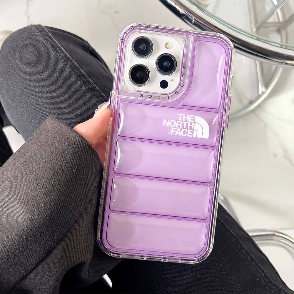 The North Face Clear Phone Case - Puffer-Quilted Design & Colorful TPU Cover for iPhone The North Face Clear Phone Case - Puffer-Quilted Design & Colorful TPU Cover for iPhone