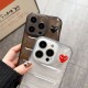 Comme des Garçons Heart Logo Phone Case - Transparent Quilted TPU Cover for iPhone Comme des Garçons Heart Logo Phone Case - Transparent Quilted TPU Cover for iPhone