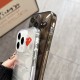 Comme des Garçons Heart Logo Phone Case - Transparent Quilted TPU Cover for iPhone Comme des Garçons Heart Logo Phone Case - Transparent Quilted TPU Cover for iPhone