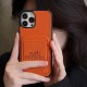 Hermès Luxury Phone Case - Leather Texture with Card Slot for iPhone (Orange/White/Black/Khaki) Hermès Luxury Phone Case - Leather Texture with Card Slot for iPhone (Orange/White/Black/Khaki)