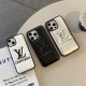 Louis Vuitton Luxury iPhone Case - LV Monogram & Leather Texture (Black/White/Silver) Louis Vuitton Luxury iPhone Case - LV Monogram & Leather Texture (Black/White/Silver)
