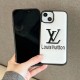 Louis Vuitton Luxury iPhone Case - LV Monogram & Leather Texture (Black/White/Silver) Louis Vuitton Luxury iPhone Case - LV Monogram & Leather Texture (Black/White/Silver)