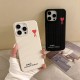 ami alexandre mattiussi iPhone Case - Red Heart Logo & Woven Texture Phone Cover (Black/White) ami alexandre mattiussi iPhone Case - Red Heart Logo & Woven Texture Phone Cover (Black/White)