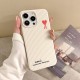 ami alexandre mattiussi iPhone Case - Red Heart Logo & Woven Texture Phone Cover (Black/White) ami alexandre mattiussi iPhone Case - Red Heart Logo & Woven Texture Phone Cover (Black/White)