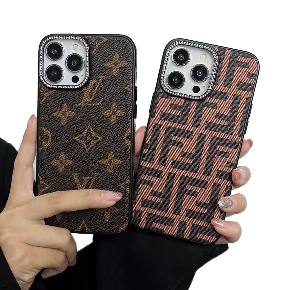 Designer Monogram Sparkle iPhone Case Collection - Gucci GG/LV/Dior/Fendi (4 Styles)