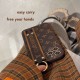 Louis Vuitton Luxury iPhone Case - Monogram Wrist Strap & Metal Ring Louis Vuitton Luxury iPhone Case - Monogram Wrist Strap & Metal Ring