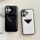 Prada Minimalist iPhone Case - Signature Triangle Logo (Black/White) Prada Minimalist iPhone Case - Signature Triangle Logo (Black/White)