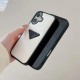 Prada Minimalist iPhone Case - Signature Triangle Logo (Black/White) Prada Minimalist iPhone Case - Signature Triangle Logo (Black/White)