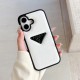 Prada Minimalist iPhone Case - Signature Triangle Logo (Black/White) Prada Minimalist iPhone Case - Signature Triangle Logo (Black/White)