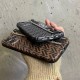 Fendi Luxury iPhone Case - FF Monogram with Wrist Strap & Metal Ring Fendi Luxury iPhone Case - FF Monogram with Wrist Strap & Metal Ring