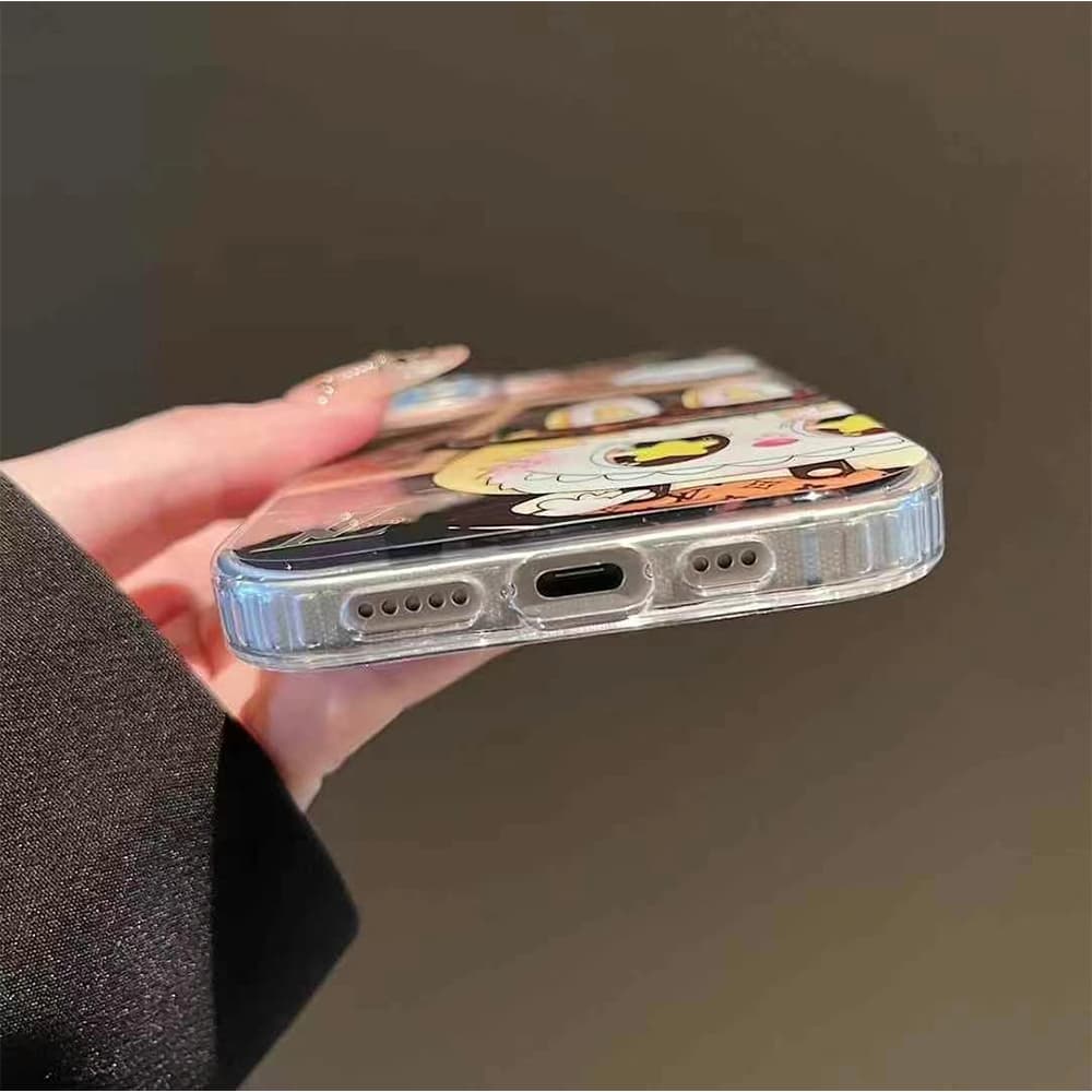 Louis Vuitton x POP MART LABUBU iPhone Case - Monogram & Cartoon Transparent Cover Louis Vuitton x POP MART LABUBU iPhone Case - Monogram & Cartoon Transparent Cover
