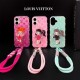 Louis Vuitton x POP MART Molly iPhone Case - Monogram & Cartoon Transparent Cover with Colorful Strap Louis Vuitton x POP MART Molly iPhone Case - Monogram & Cartoon Transparent Cover with Colorful Strap