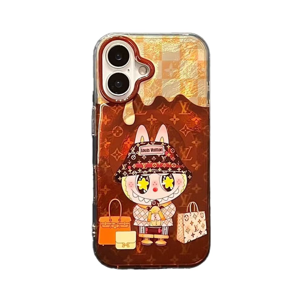 Louis Vuitton & CHANEL x POP MART LABUBU iPhone Case - Luxury Cartoon Transparent MagSafe Cover