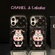 CHANEL x POP MART Labubu iPhone Case - Classic Tweed & Cartoon Transparent Cover with Card Slot CHANEL x POP MART Labubu iPhone Case - Classic Tweed & Cartoon Transparent Cover with Card Slot