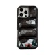 The North Face Luxury iPhone Case - Mountain Print with Puffer Quilted Design The North Face Luxury iPhone Case - Mountain Print with Puffer Quilted Design