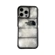 The North Face Luxury iPhone Case - Mountain Print with Puffer Quilted Design The North Face Luxury iPhone Case - Mountain Print with Puffer Quilted Design