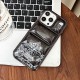 The North Face Luxury iPhone Case - Mountain Print with Puffer Quilted Design The North Face Luxury iPhone Case - Mountain Print with Puffer Quilted Design