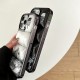 The North Face Luxury iPhone Case - Mountain Print with Puffer Quilted Design The North Face Luxury iPhone Case - Mountain Print with Puffer Quilted Design