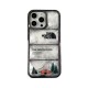 The North Face Luxury iPhone Case - Mountain Print with Puffer Quilted Design The North Face Luxury iPhone Case - Mountain Print with Puffer Quilted Design