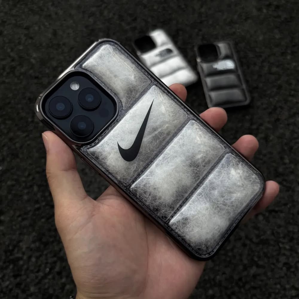 Nike Puffer Quilted iPhone Case - Iconic Swoosh Design with 3D Padding Nike Puffer Quilted iPhone Case - Iconic Swoosh Design with 3D Padding