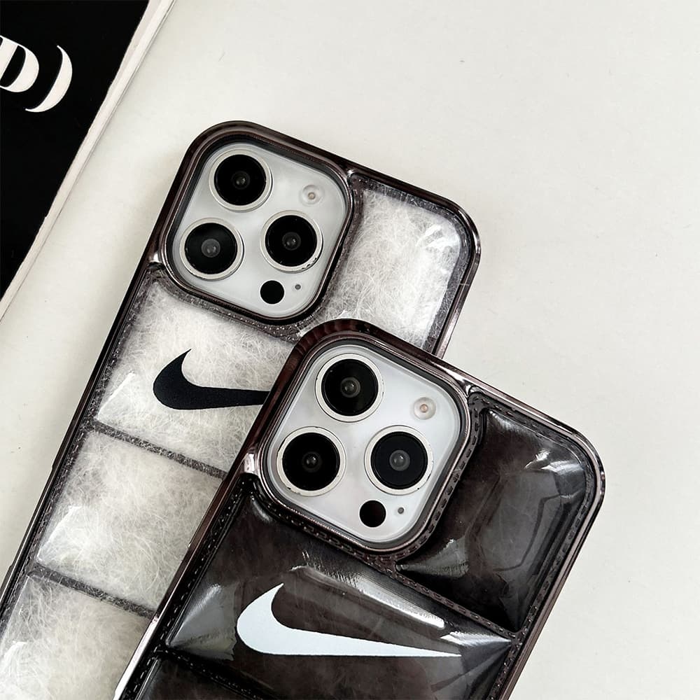Nike Puffer Quilted iPhone Case - Iconic Swoosh Design with 3D Padding Nike Puffer Quilted iPhone Case - Iconic Swoosh Design with 3D Padding