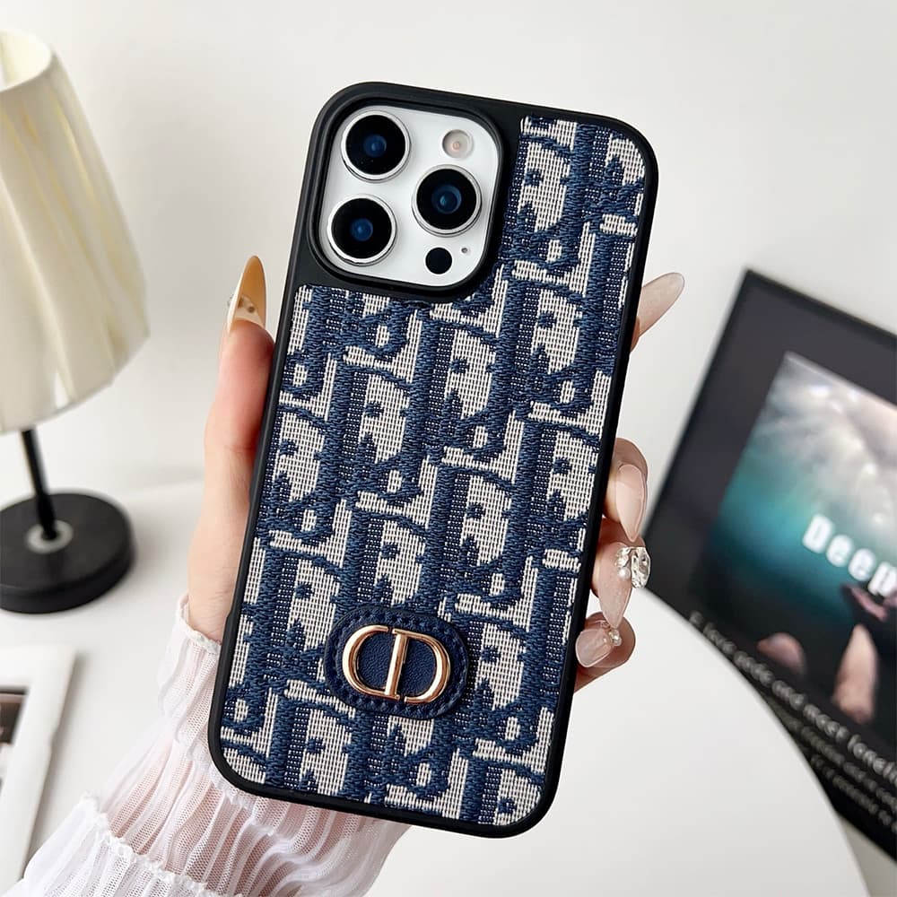Dior Luxury Phone Case - Oblique Jacquard with CD Logo for iPhone & Samsung Galaxy Dior Luxury Phone Case - Oblique Jacquard with CD Logo for iPhone & Samsung Galaxy