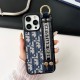 Dior Luxury Phone Case - Oblique Jacquard with Wrist Strap for iPhone & Samsung Galaxy Dior Luxury Phone Case - Oblique Jacquard with Wrist Strap for iPhone & Samsung Galaxy