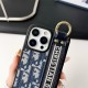 Dior Luxury Phone Case - Oblique Jacquard with Wrist Strap for iPhone & Samsung Galaxy Dior Luxury Phone Case - Oblique Jacquard with Wrist Strap for iPhone & Samsung Galaxy