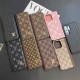 LV & Gucci Inspired Luxury Phone Case with Card Slots & Golden-toned logo - iPhone & Samsung