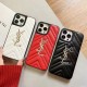YSL Luxury Quilted iPhone Case with Gold Logo - CASETiFY Collaboration