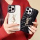 YSL Luxury Quilted iPhone Case with Gold Logo - CASETiFY Collaboration