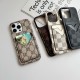 Louis Vuitton & Gucci Designer iPhone Case with V-Card Pocket - Luxury Protection