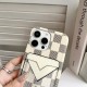 Louis Vuitton & Gucci Designer iPhone Case with V-Card Pocket - Luxury Protection