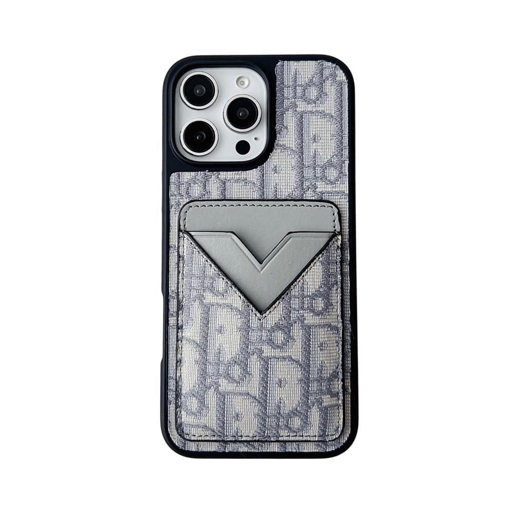 Dior Oblique Luxury Phone Case with V-Card Slot - iPhone & Samsung Galaxy