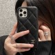 Chanel Quilted Pattern with CC Logo Luxury iPhone Case