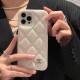 Chanel Quilted Pattern with CC Logo Luxury iPhone Case