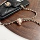 Chanel Quilted Leather & CC Lock Luxury iPhone Case with Card Holder